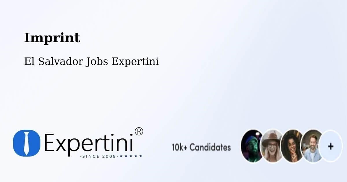 Imprint – Izalco - El Salvador Jobs Expertini